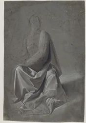 Drapery Study (possibly study of the robe of Matthew the Evangelist)