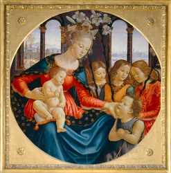 The Virgin and Child with the Young Saint John the Baptist and Three Angels