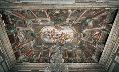 The offer to Jupiter of the keys of the Temple of Janus (or Allegory of Peace) (ceiling of the noble floor, c.1665)