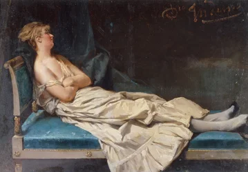 Lady Reclining on a Chaise Longue