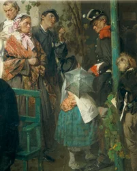 News of the Peace of Villafranca (detail)