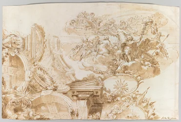 The Apotheosis of Romulus: Design for a Ceiling