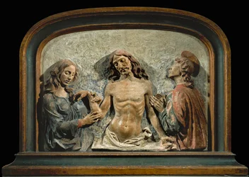 The Dead Christ Adored by Saint John Evangelist and Saint Mary Magdalene