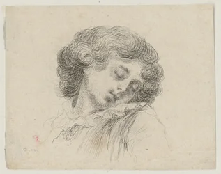 Head of a sleeping child