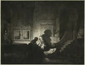 Interior: Two Women and a Sleeping Child