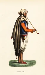 Moorish Merchant with Tobacco Pipe, Algeria