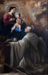 Parish Museum. Painting. Saint Bernard and the Madonna with Child