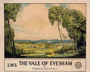 The Vale of Evesham, Poster Advertising London, Midland and Scottish Railway