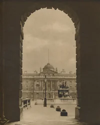 A Passing View of Somerset House from The Strand
