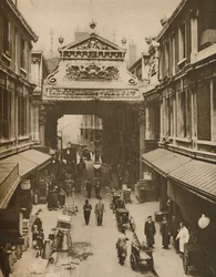 Gracechurch Street Entrance to Leadenhall Market - City Clearing House for Poultry