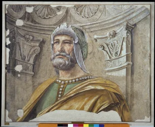 Man of Arms with Beard and Helmet