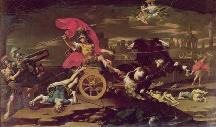 Achilles Dragging the Body of Hector around the Walls of Troy