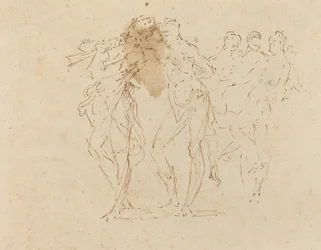 Musician and Dancing Figures
