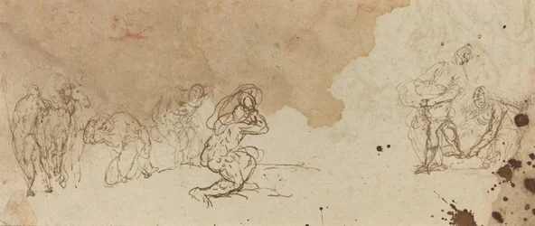 Studies of Figures for an Adoration of the Magi