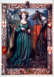 Morgan le Fay with Excalibur