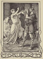 The Queen cried to him to forbear