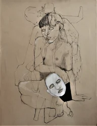 Bare Figure with Mask