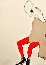 Bold Red Fashion Pose