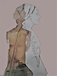 Contemplative Female Profile