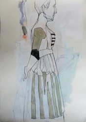 Elegant Profile Sketch