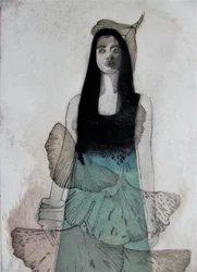 Ginkgo Woman Portrait