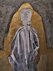Golden Meditative Figure