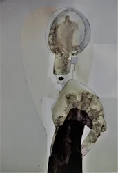 Pensive Abstract Profile
