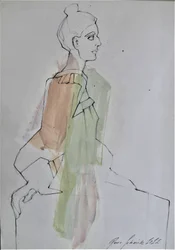 Stylized Female Profile