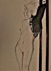 Winged Nude Figure