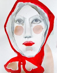 Woman In Red Hood
