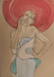 Woman in Red Hat