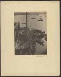 Harbor, Sailboats with Skiffs in Foreground