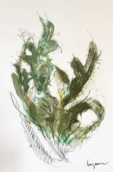 Abstract Green Botanical