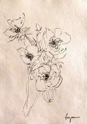 Delicate Floral Sketch