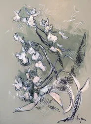 Delicate Floral Sketch