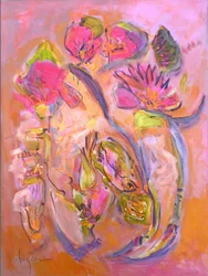 Pink Floral Abstract