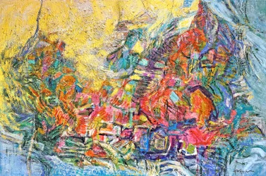 Vibrant Abstract Cityscape