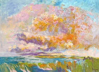 Vibrant Cloudscape Sunset