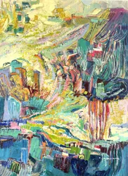 Vibrant Mountain Village