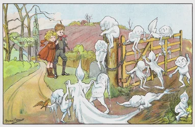 A crowd of snowflakes