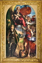 Madonna with Infant Jesus and St George and St Michael Archangel, c.1518