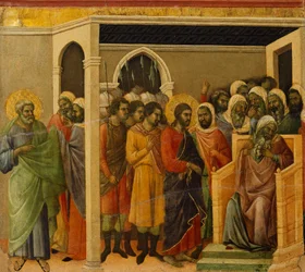 Christ Before Caiaphas, Detail of Tile from Episodes from Christ