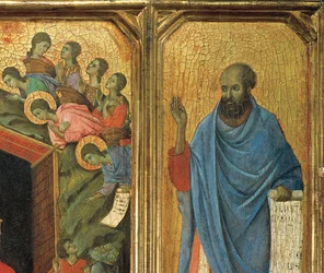 Detail of Predella panel, Altar-Piece of Maesta di Siena