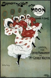 Poster for the George Sims comedy Skipped by the Light of the Moon, 1896