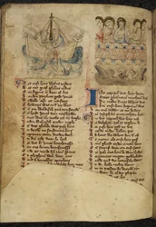 Jonah and the Whale, from Spiegel van der Menschen Behoudenisse (translation of the Speculum Humanae Salvationis)