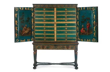 Collectors cabinet on stand, c.1700-30