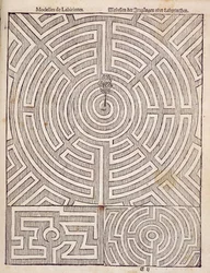 Designs for mazes, from The Dutch Gardener by Johann van der Groen, published 1699