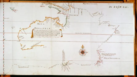 Map of New Holland, Now Australia, and of New Zealand