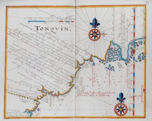 Map of Tonquin, China