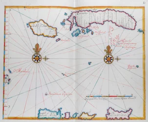 Map showing Bouro and Ceram (Seram), Indonesia